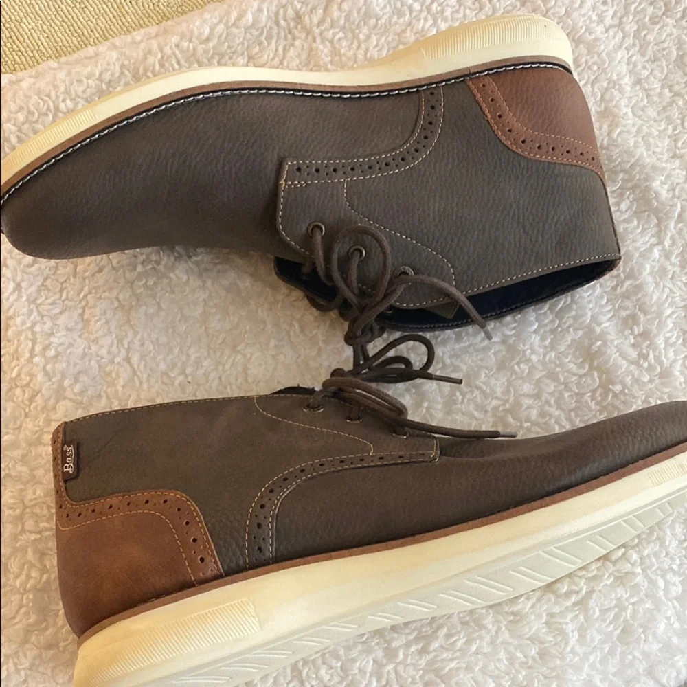 NEW Bass Men's Brown Leather Shoes